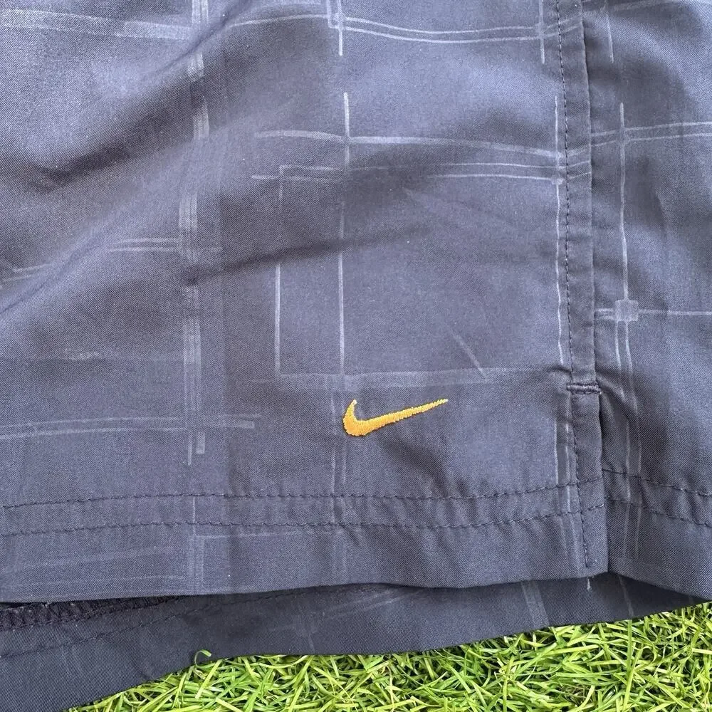 Vintage 90s Nike Nylon Running Shorts Mens Size‎ XXL Navy Blue Small Swoosh